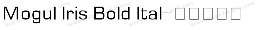 Mogul Iris Bold Ital字体转换